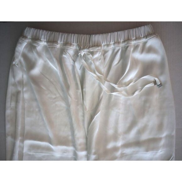 Maeve x Anthropologie OB1862056 Women's Sz S Ivory Silky Parachute Pants - Picture 2 of 8